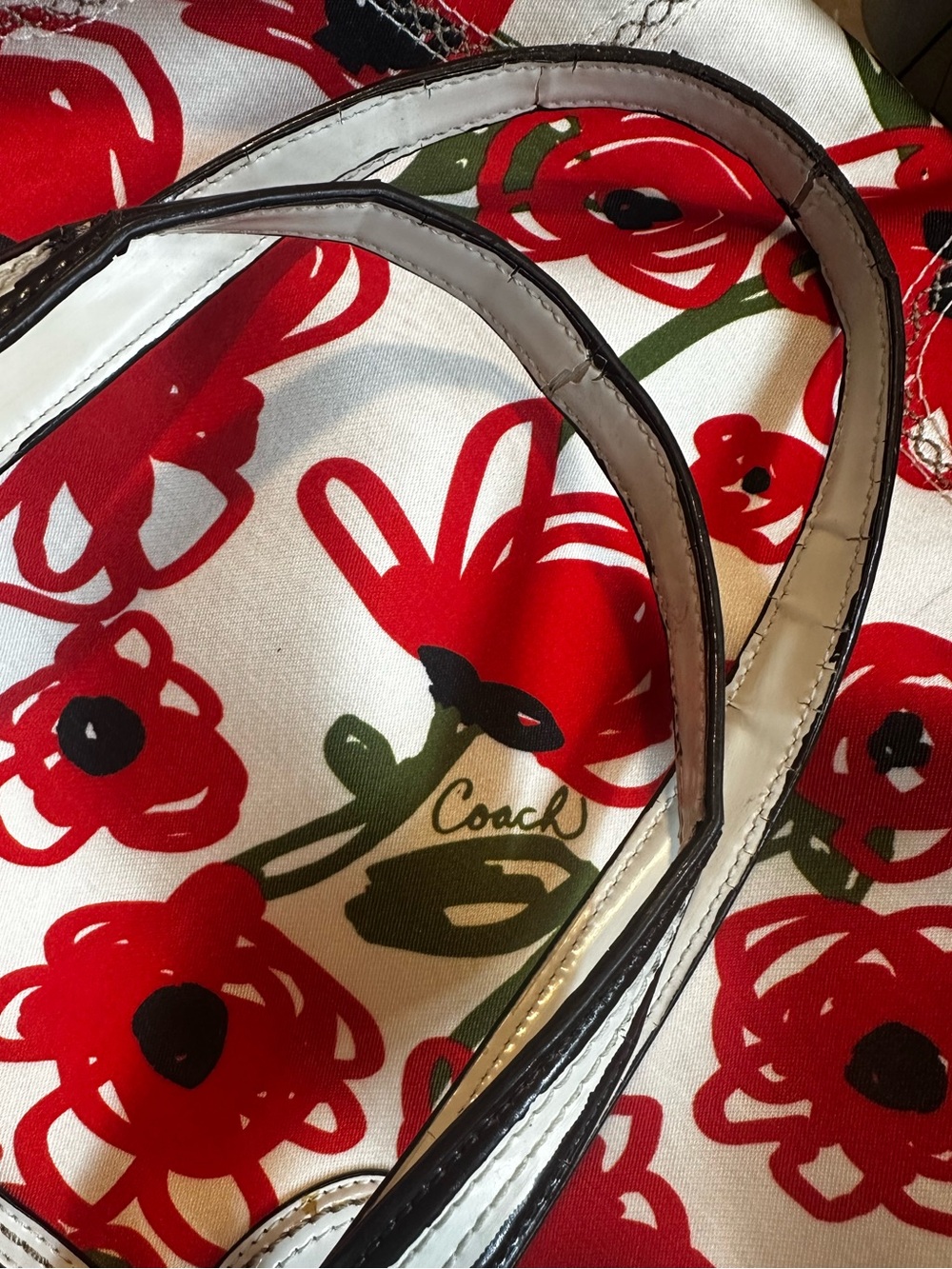 Coach Poppy Floral Hallie Tote - Picture 10 of 11